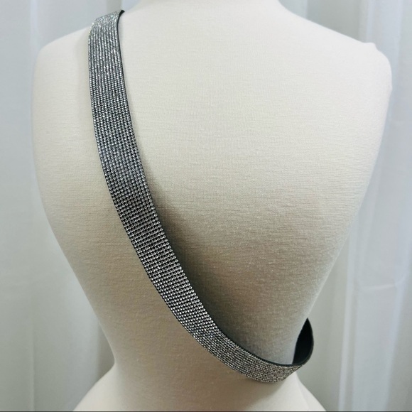 NEW Rhinestone Black Leather Belt with Adjustable length main image 10